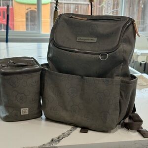 Petunia Pickle Bottom Gray Mickey Mouse Backpack Set